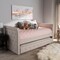 Baxton Studio Alena Modern Light Beige Daybed with Trundle 135-7435 - alternate 8